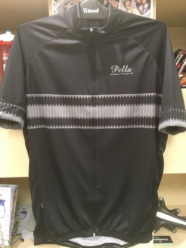  PELLA ( ペラ ) 半袖ジャージ PUNTO MAGLIA ブラック M 