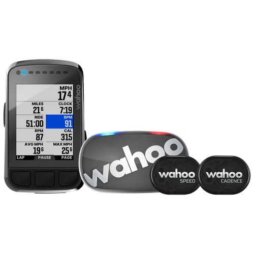 WAHOO ( ワフー ) GPS サイクルコンピューター ELEMNT BOLT ( エレメント ボルト ) バンドル WFCC5 TICKR (  ティッカー ) GEN2 スピードセンサー ケイデンスセンサー