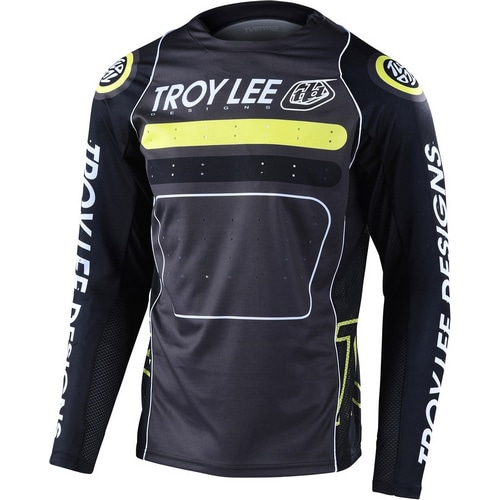 TROY LEE DESIGNS ( トロイリー デザインズ ) DHジャージ SPRINT JERSEY ( スプリント ジャージ ) ドロップイン  ブラック/グリーン S