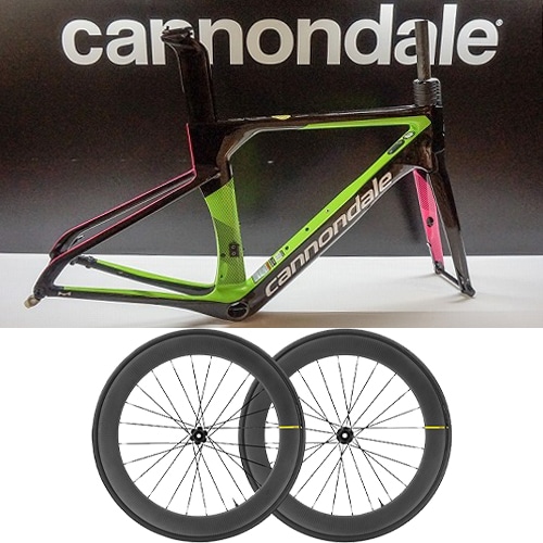  【セット商品】 CANNONDALE ( キャノンデール ) ロードフレーム & ホイール セット SYSTEMSIX HI-MOD COMETE PRO CARBON SL UST DISC ( システムシックス ハイモッド ) REP 47 