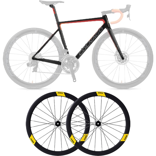 【セット商品】 COLNAGO ( コルナゴ ) ロードフレーム & ホイール セット V3-RS DISC COSMIC SL 45 DISC  日本限定モデル RZRD ( ネロアランチオ ) 480S