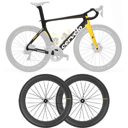 【セット商品】 CERVELO ( サーベロ ) ロードフレーム & ホイール セット S5 DISC COMETE PRO CARBON SL UST DISC ( S5 ディスク ) Team Jumbo-Visma ( チーム ユンボ ヴィズマ ) 51 