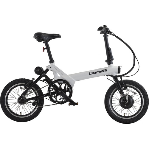 BENELLI ( ベネリ ) 電動アシスト自転車（e-bike） MINI FOLD 16 EC ( ミニフォールド 16 ) ホワイト ONESIZE (適正身長155-180cm前後)