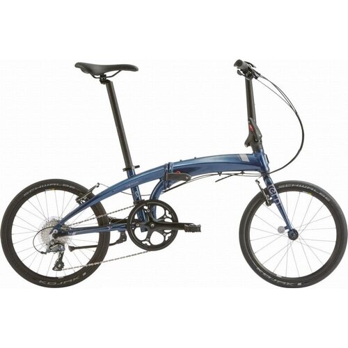 TERN ( ターン ) 折りたたみ自転車 VERGE N8 ( ヴァージュ N8 ) ブルー / シルバー ONE SIZE  (身長目安142-190cm) 【オンライン 配送受取限定車体】