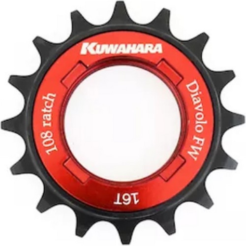 KUWAHARA ( クワハラ ) スプロケット DIAVOLO FW ( ディアボロ FW ) レッド 17T