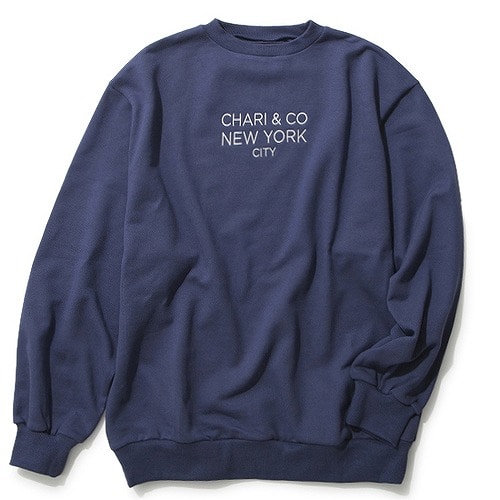  CHARI&CO ( チャリ アンド コー ) GOTHAM C.NECK SWEAT ネイビー L 