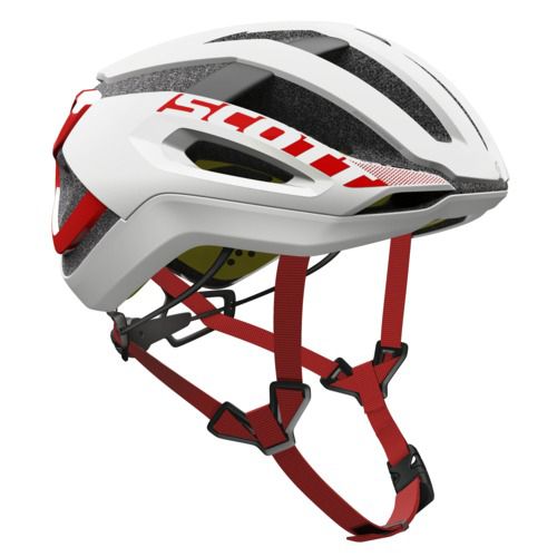  SCOTT ( スコット ) ヘルメット HELMET CENTRIC PLUS ホワイト レッド M☆ほかのサイズもございます 