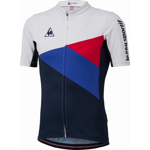  Le coq sportif ( ルコックスポルティフ ) 半袖ジャージ QCMPGA43 ENDURO JERSEY ( エンデューロジャージ ) ホワイト O【 越谷店アウトレット特価 】 