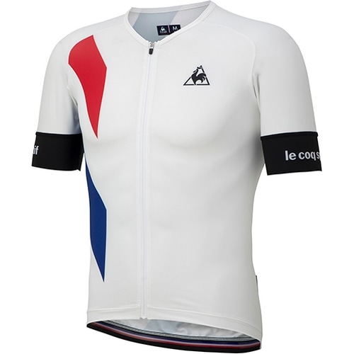  Le coq sportif ( ルコックスポルティフ ) 半袖ジャージ 越谷 QCMRJA40 SOLEIL 3D JERSEY ( ソレイユ 3D ジャージ ) ホワイト L 