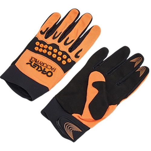 OAKLEY ( オークリー ) 指付き・フルフィンガーグローブ SWITCHBACK MTB GLOVE 2.0 【オンライン専売】 ( スウィッチバック MTB グローブ 2.0 ) ブラックアウト/ソフトオレンジ M