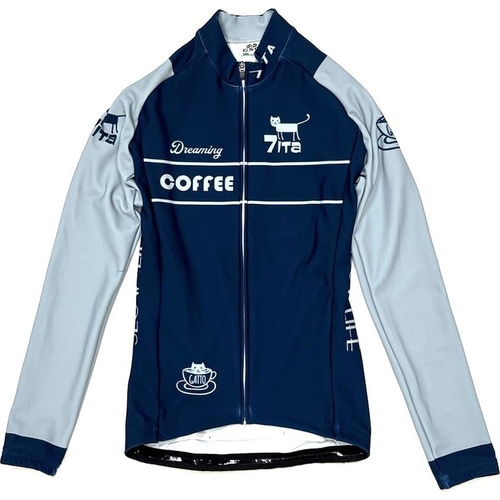 7-ITA ( セブンアイティエー ) 長袖ジャージ 【オンライン専売】 CAFE CAT LADY LS JERSEY ( カフェキャット レディース ロングスリーブジャージ ) ネイビー M レディース