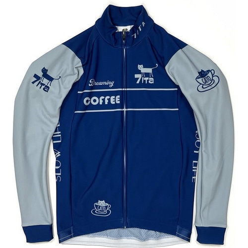 7-ITA ( セブンアイティエー ) 長袖ジャージ 【オンライン専売】 CAFE CAT LS JERSEY ( カフェキャット ロングスリーブジャージ ) ネイビー M