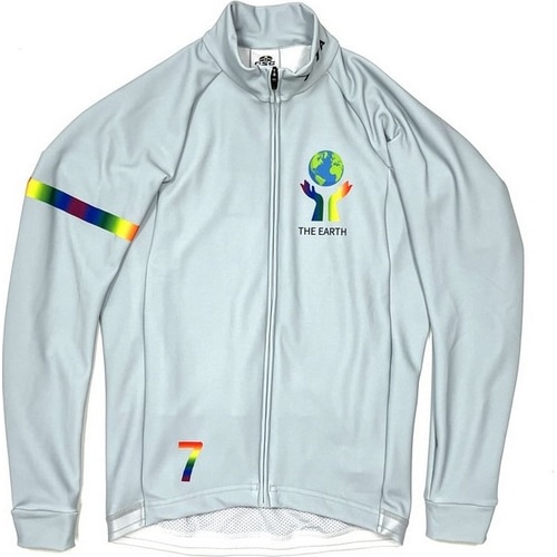 7-ITA ( セブンアイティエー ) 長袖ジャージ 【オンライン専売】 THE EARTH LS JERSEY ( ジ・アース ロングスリーブジャージ ) グレー M