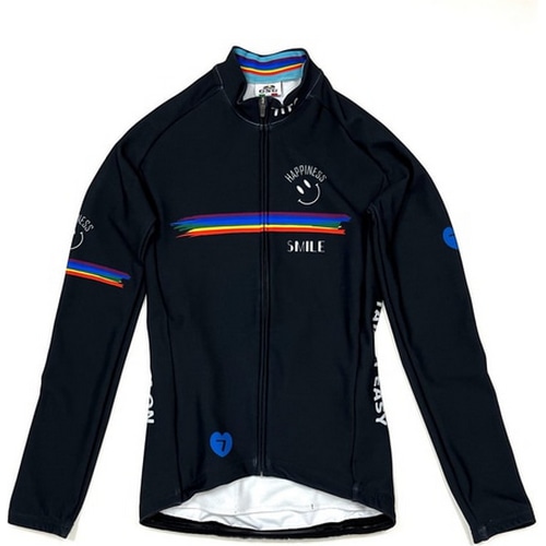 7-ITA ( セブンアイティエー ) 長袖ジャージ 【オンライン専売】 RAINBOW SMILE LADY LS JERSEY ( レインボー スマイル レディース ジャケット ) グラファイト M レディース