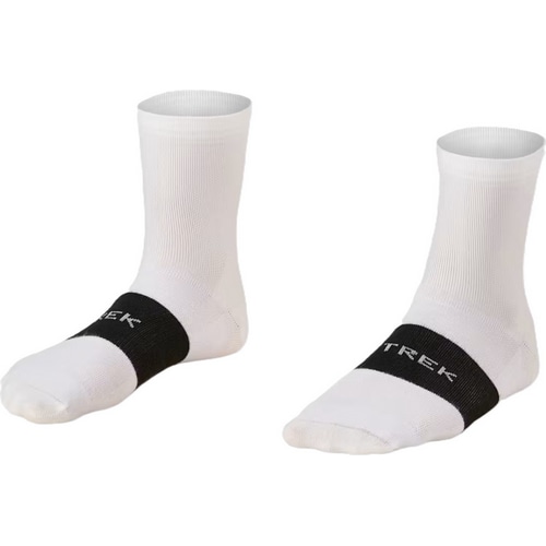 TREK ( トレック ) ソックス RACE QUARTER CYCLING SOCKS 【オンライン特価品】 ( レース クオーター サイクリングソックス ) ホワイト M ( 24.0-28.5cm )