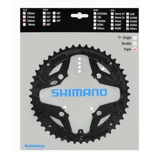 SHIMANO SMALL ( シマノ ) チェーンリング FC-M391 チェーンリング ブラック 48T