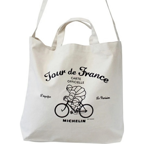 MICHELIN ( ミシュラン ) 2WAY TOTEBAG ( トートバッグ ) /TOUR DE FRANCE ( ツール・ド・フランス ) ホワイト 