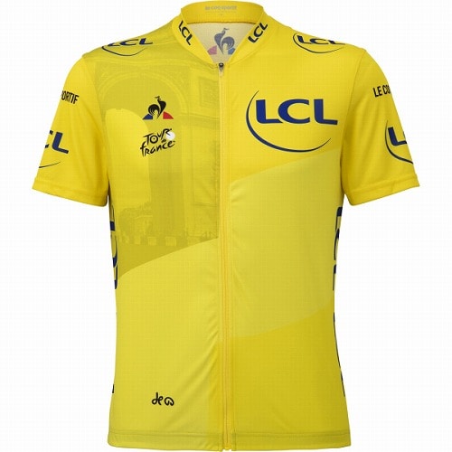 Le coq sportif ( ルコックスポルティフ ) 半袖ジャージ QCMPIA40TF 2020 MAILLOT JAUNE マイヨ ジョーヌ レプリカ アライバル M 