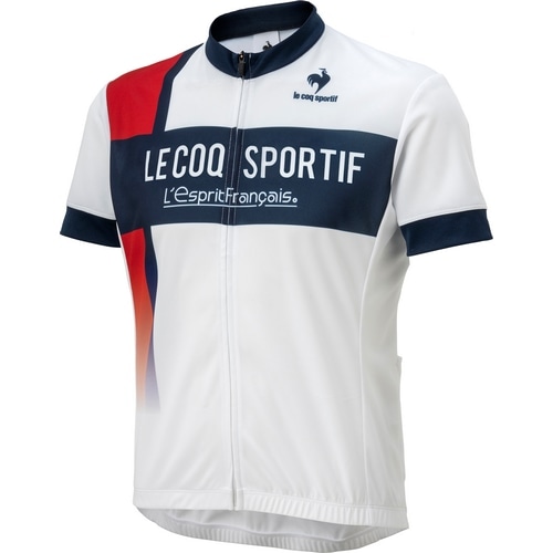 Le coq sportif ( ルコックスポルティフ ) 半袖ジャージ ショートスリーブジャージ ホワイト O | 自転車・パーツ・ウェア通販 |  ワイズロードオンライン
