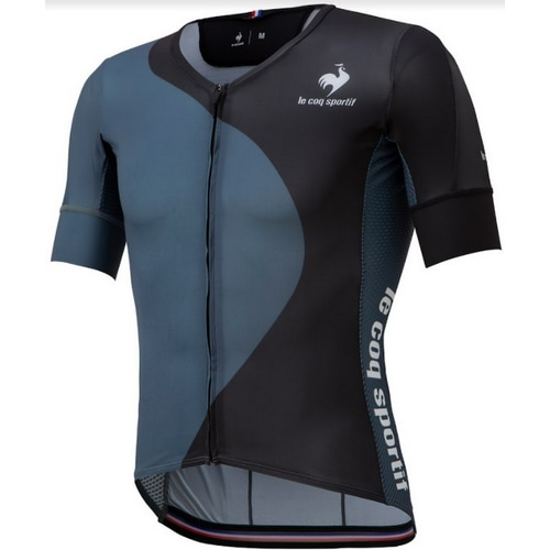  Le coq sportif ( ルコックスポルティフ ) 半袖ジャージ RACE JERSEY YEARTOP ( レース ジャージ イヤートップ ) ブラック L 