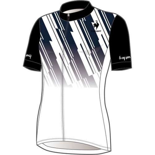  Le coq sportif ( ルコックスポルティフ ) 半袖ジャージ ENTRY JERSEY SLASH ( エントリー ジャージ スラッシュ ) ブラック M 