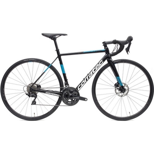 CORRATEC ( コラテック ) ロードバイク R.T.CARBON DISC ( R.T.カーボンディスク ) 105 Di2/RS171 ブラック / ターコイズ 54 ( 適正身長180cm前後 )