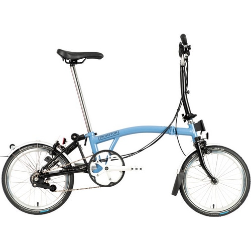 BROMPTON ( ブロンプトン ) 折りたたみ自転車 22年モデル M6R C-Line クラウドブルー / ブラック 16インチ ( 適正身長145-185cm前後 ) 