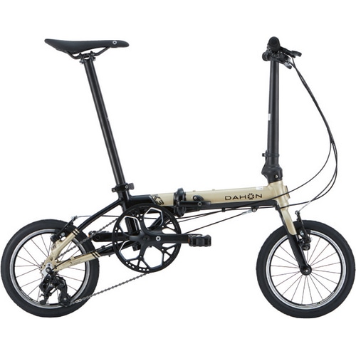 DAHON ( ダホン ) 折りたたみ自転車 K3 シャンパン / ブラック 14インチ ( 適正身長145-180cm前後 )