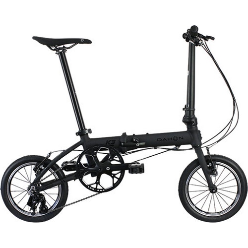 DAHON ( ダホン ) 折りたたみ自転車 K3 マットブラック（１トーン限定色） ONESIZE(適正身長142cm～180cm)