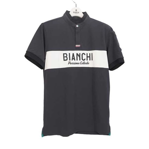 BIANCHI ( ビアンキ ) Ｔシャツ・カジュアルウェア クラシックスタンダードカラーポロシャツ ダークグレー M 