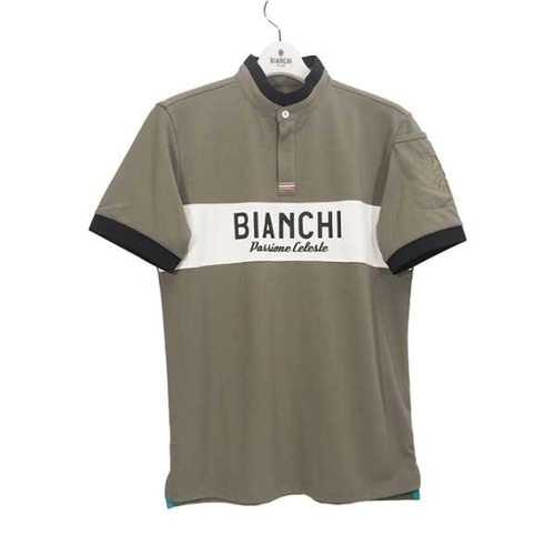 BIANCHI ( ビアンキ ) Ｔシャツ・カジュアルウェア クラシックスタンダードカラーポロシャツ カーキ M 