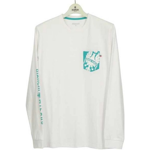 BIANCHI ( ビアンキ ) Ｔシャツ・カジュアルウェア イーグルポケット長袖Tシャツ ホワイト S 