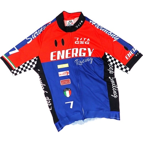  7-ITA ( セブンアイティエー ) 半袖ジャージ RACING III JERSEY レッド/ネイビー L 