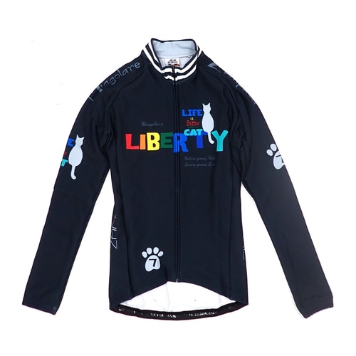 7-ITA ( セブンアイティエー ) 長袖ジャージ 【オンライン専売】 LIBERTY CAT LADY LS JERSEY ( リバティー キャット レディー ロングスリーブ ジャージ ) グラファイト S レディース