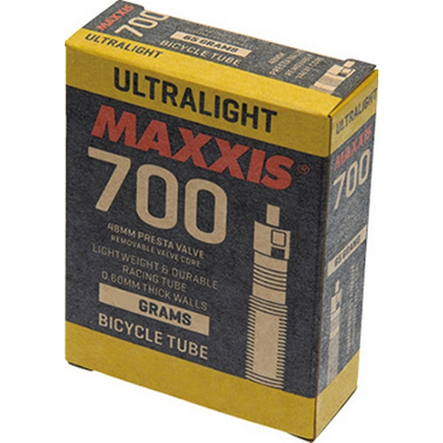 MAXXIS ( マキシス ) チューブ Ultra Light French Valve 箱 バルブ長48mm ( ウルトラライト フレンチバルブ ) 700×33/50C  ( 622 )
