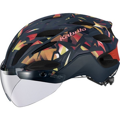 OGK KABUTO ( オージーケーカブト ) スポーツヘルメット VITT ( ヴィット ) G-3マットネイビーオーカー L