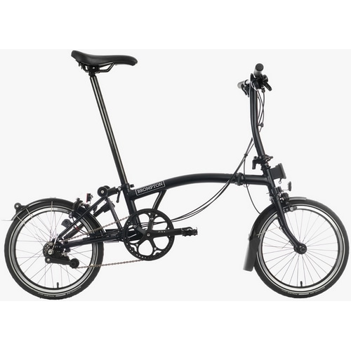 BROMPTON ( ブロンプトン ) 折りたたみ自転車 C LINE EXPLORE ( Cライン エクスプロアー ロウ ) LOW S6L マットブラック ( 適正身長145-185cm前後 )