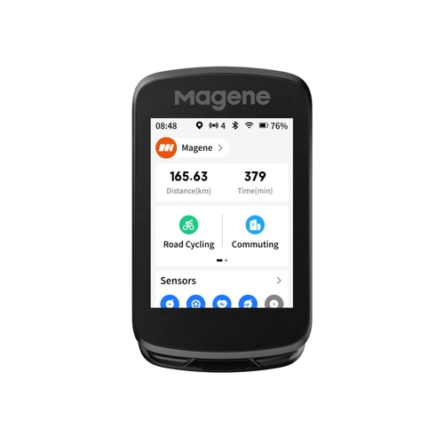 MAGENE ( マージーン ) サイクルコンピューター 本体 C606 V2 スマートGPSバイクコンピュータ ブラック