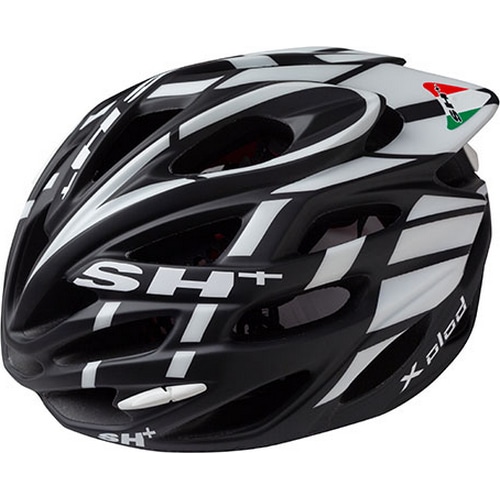 SH+ ( エスエイチプラス ) スポーツヘルメット SHABLI ( シャブリ ) X-PLOD マット ブラック/ホワイト ワンサイズ (55-60)
