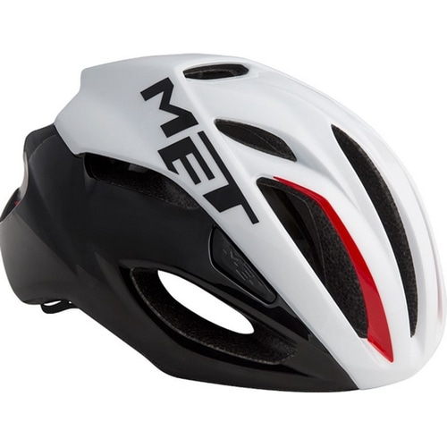 MET ( メット ) スポーツヘルメット ﾘｳﾞｧｰﾚHES ホワイト/ブラック/レッド L（59-62cm）