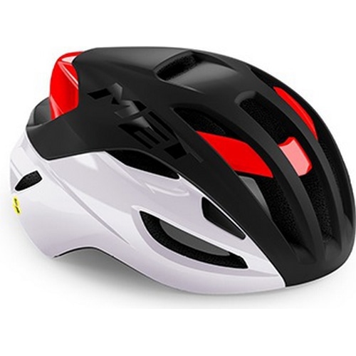 MET ( メット ) スポーツヘルメット RIVALE MIPS ( リヴァーレ ミップス ) ブラック ホワイト レッド M ( 56-58cm )