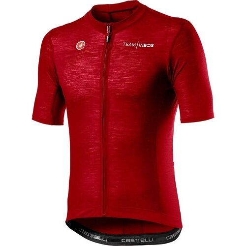 CASTELLI ( カステリ ) 半袖ジャージ INEOS 2020 SUMMER WOOL JERSEY ( イネオス 2020  サマーウールジャージ ) ダークレッド L