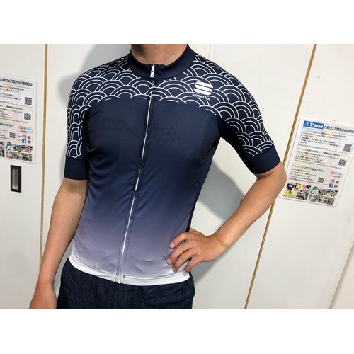  SPORTFUL ( スポーツフル ) 半袖ジャージ SEIGAIHA S/S ( セイガイハ ショートスリーブ ) ブルー/ホワイト M 