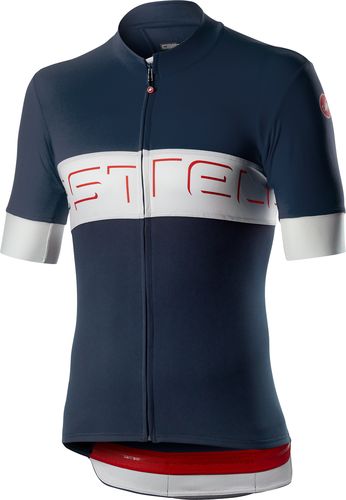  CASTELLI ( カステリ ) 半袖ジャージ PROLOGO VI JERSEY( プロロゴ VI ジャージ ) 414 サヴィル ブルー / シルバー グレー / サヴィル ブルー M 