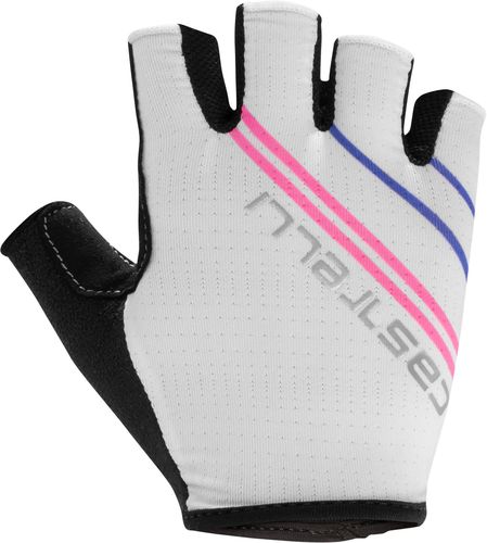  CASTELLI ( カステリ ) 指切りグローブ DOLCISSIMA 2 W GLOVE ( ドルチシマ 2 W グローブ ) ウィメンズ 065 アイボリー / ピンク フルオ S 