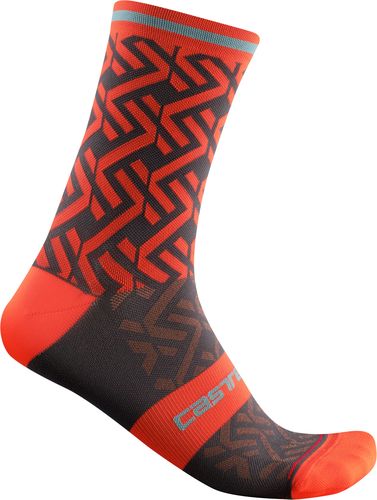 CASTELLI ( カステリ ) ソックス TIRAMOLLA 15 SOCK ( ティラモラ 15 ソックス )  656 ファイヤリー レッド L/X 