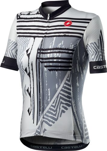 CASTELLI ( カステリ ) 半袖ジャージ ASTRATTA JERSEY ( アストラッタ ジャージ ) ウィメンズ 101 ブラック / ホワイト XS 