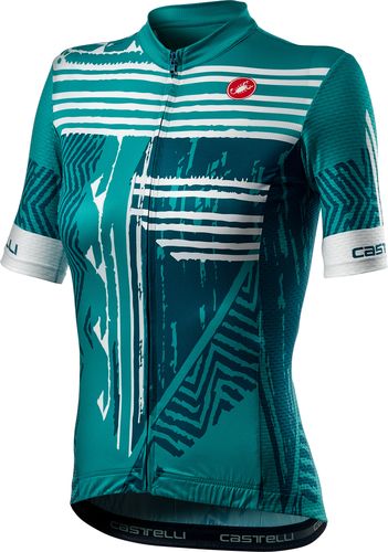  CASTELLI ( カステリ ) 半袖ジャージ ASTRATTA JERSEY ( アストラッタ ジャージ ) ウィメンズ 963 マラカイト グリーン XS 