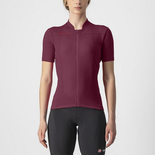  CASTELLI ( カステリ ) 半袖ジャージ 22SS ANIMA 3 JERSEY ウィメンズ ( アニマ 3 ジャージ ) 421ボルドー/レッド L 