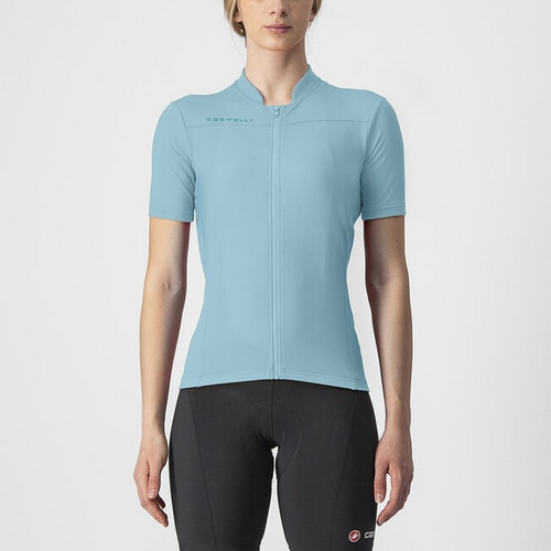  CASTELLI ( カステリ ) 半袖ジャージ 22SS ANIMA 3 JERSEY ウィメンズ ( アニマ 3 ジャージ ) 498L.AQA/ARUBA ブルー S 